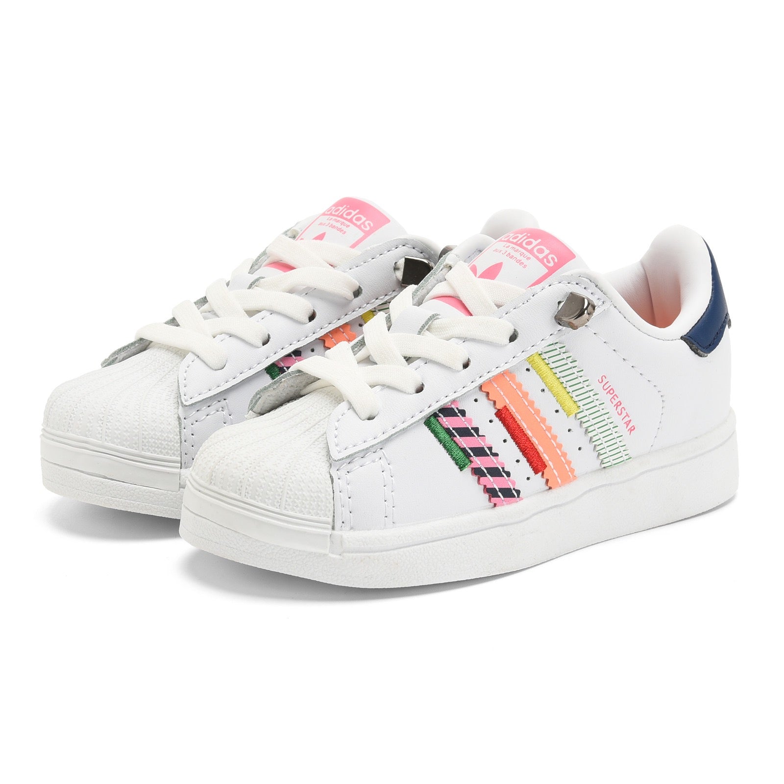 Adidas shell toe lace-up sneakers " white"