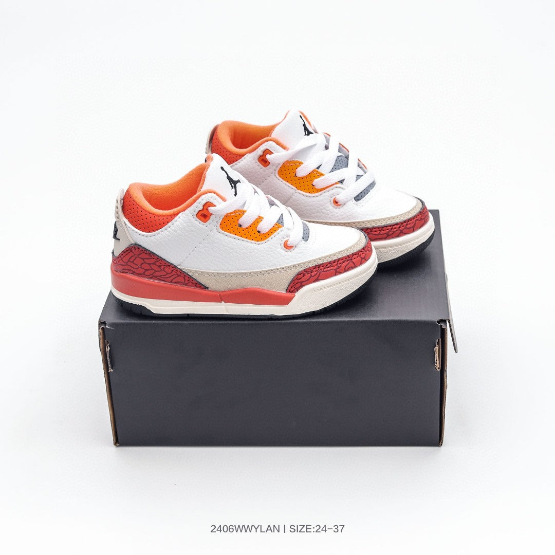 Joe 3 children's shoes" white, orange, red"
