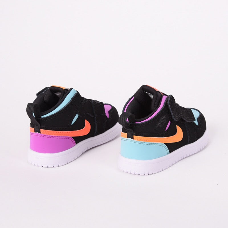 Jordan high top elastic band" black, purple, blue"