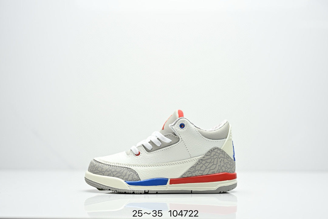 Joe 3" white, red, blue"