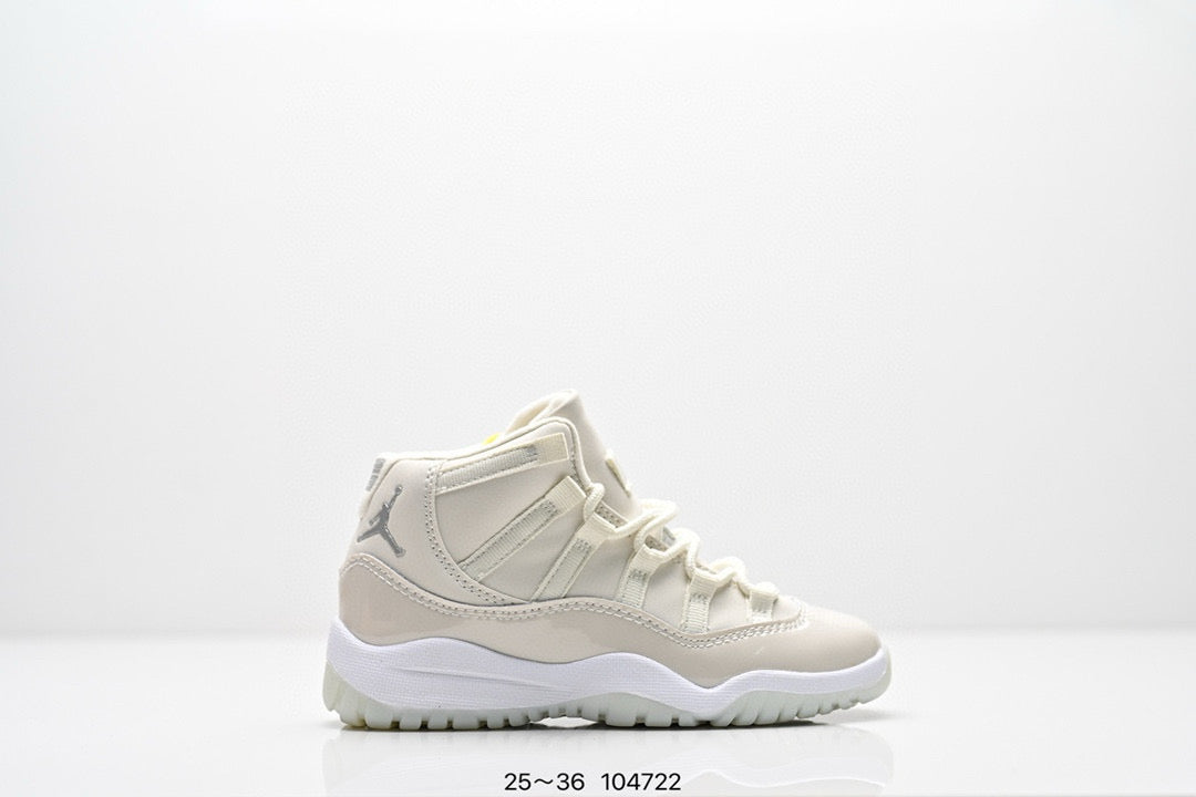 Joe 11 high-top high-quality children's shoes" basketball" light cream"