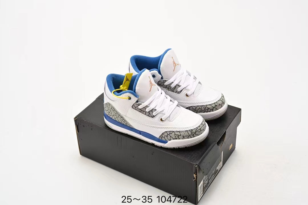 Joe 3" white, blue"