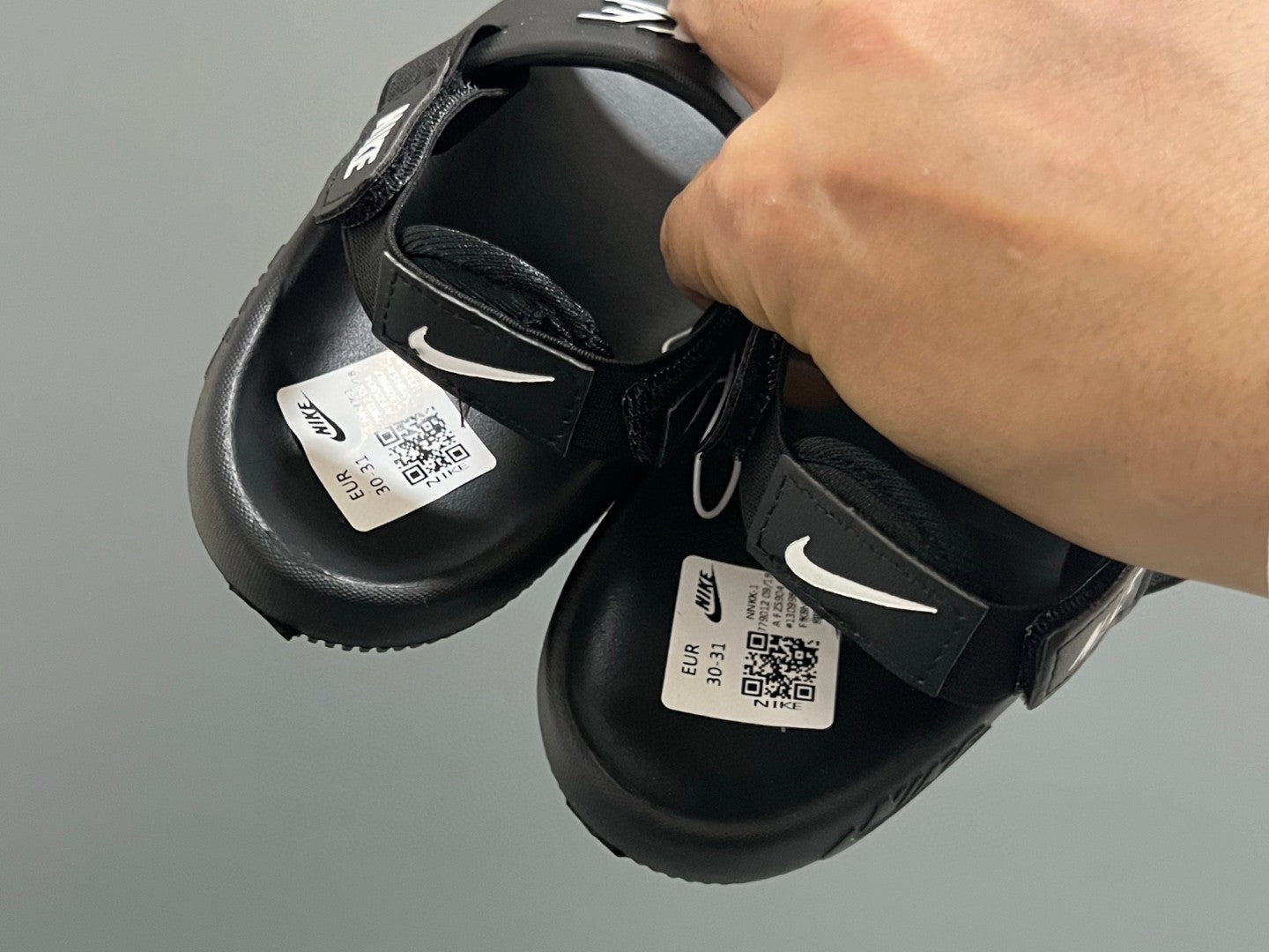 NK new two-way children's sandals" black"