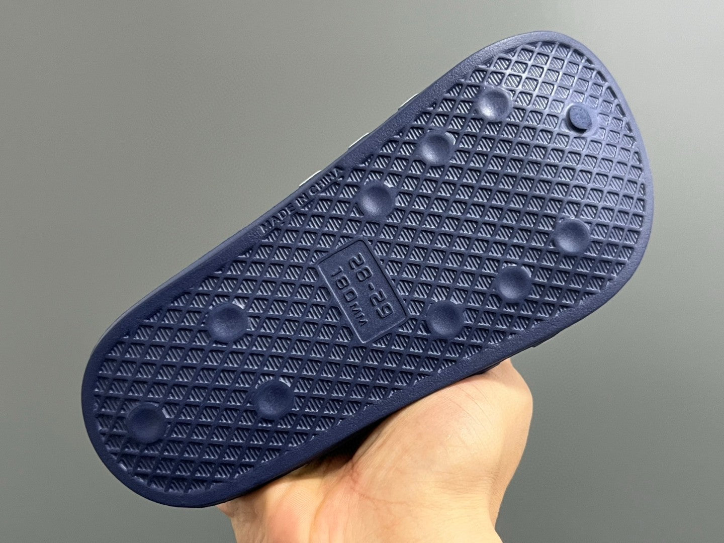 A's new style children's slippers with closed toe cap" Navy"