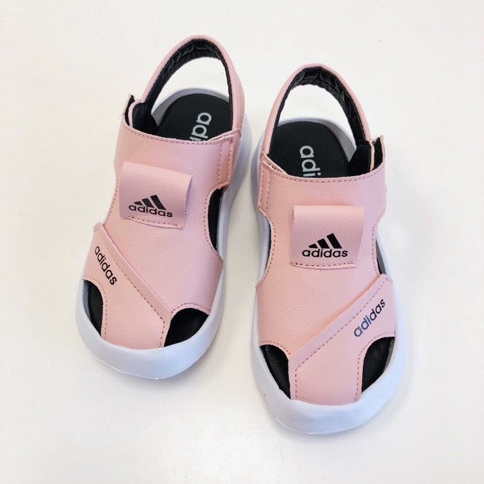 Adidas full leather bread head sandals" pink"