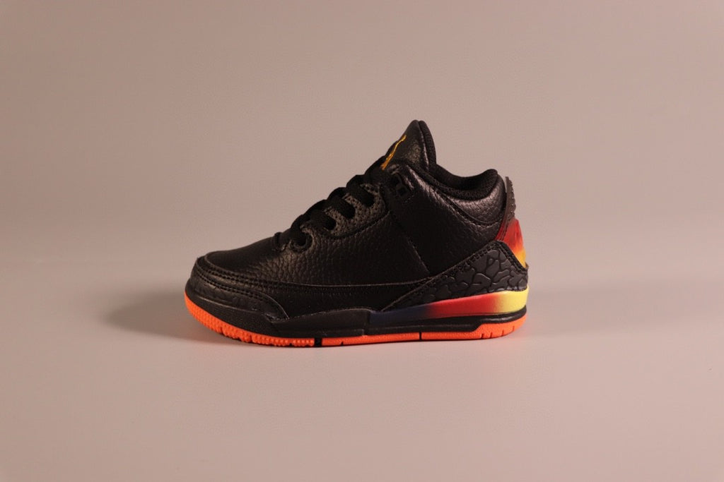 Jordan AJ3 children's shoes" black, orange"