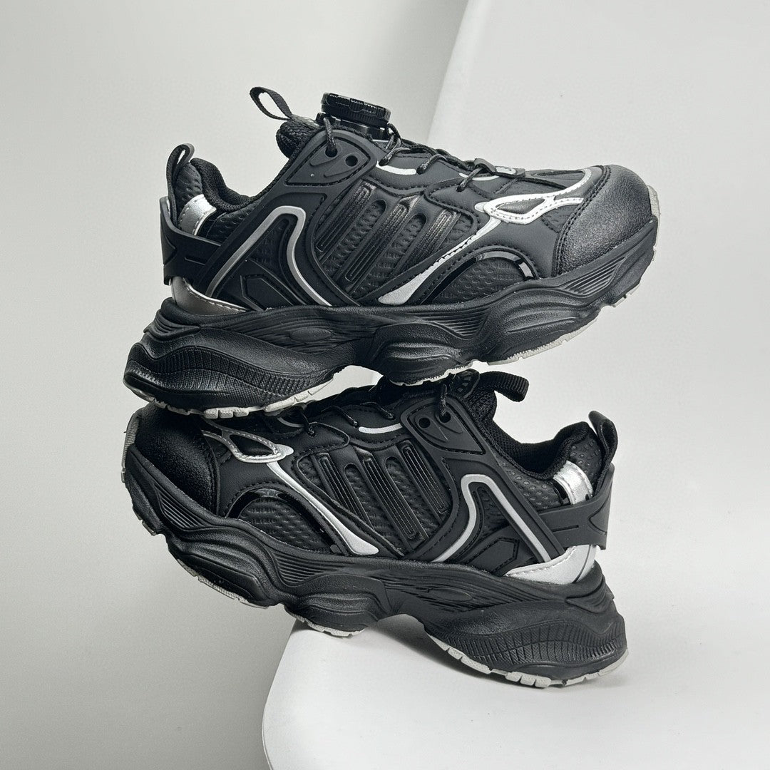 Adidas XLG Runner Deluxe runner dad shoes" black"