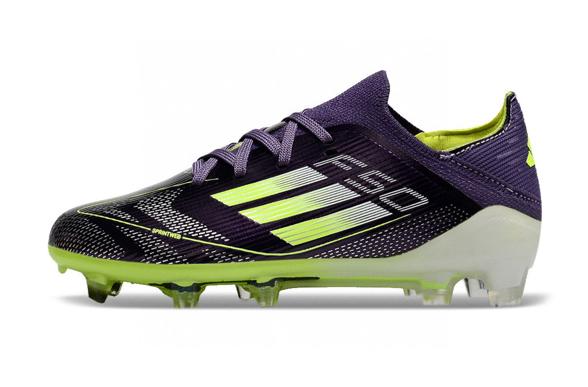 Adidas F50 knitted waterproof football shoes" purple, green"