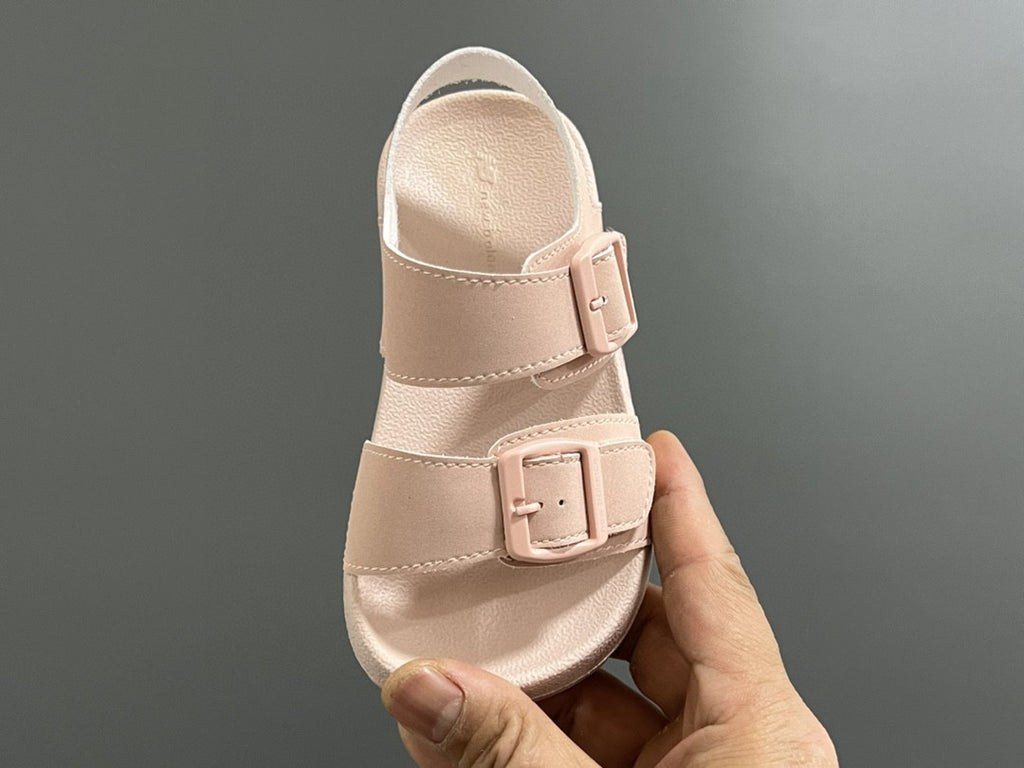 G version of Birkenstock Velcro sandals for children" light pink"