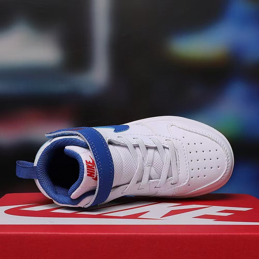 Air Force workwear mid-cut Velcro" white, blue"