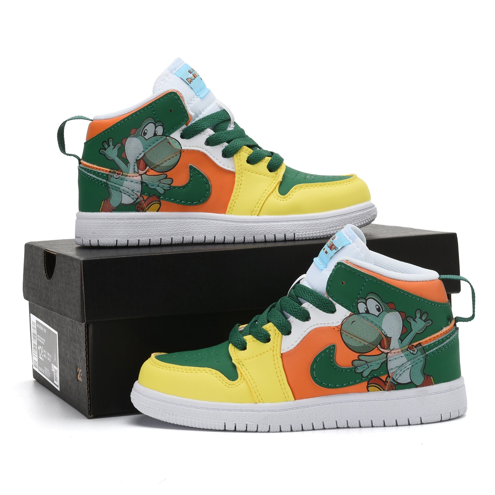 AJ-127" yellow, orange, green"