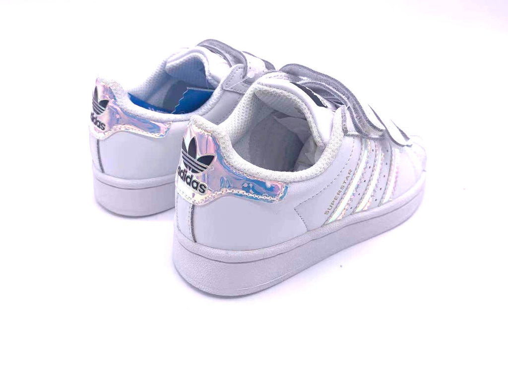 Adidas classic shell toe children's shoes" white, pink"