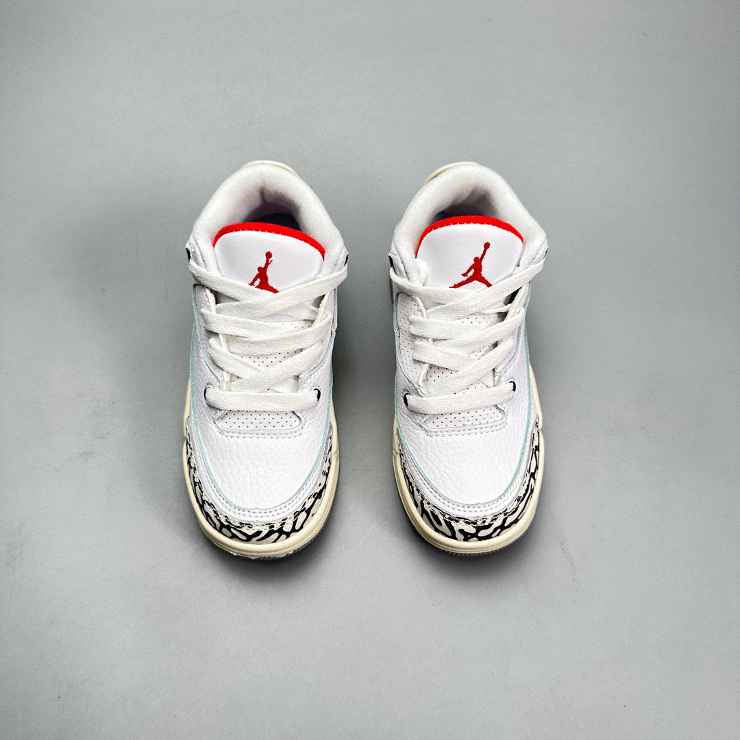 Jordan 3 children's shoes" white,cream"