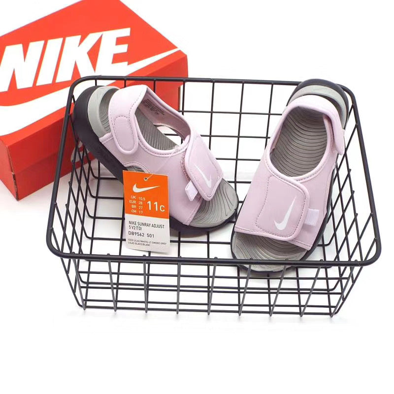 Nike fifth generation large breasted children's sandals "Pink"