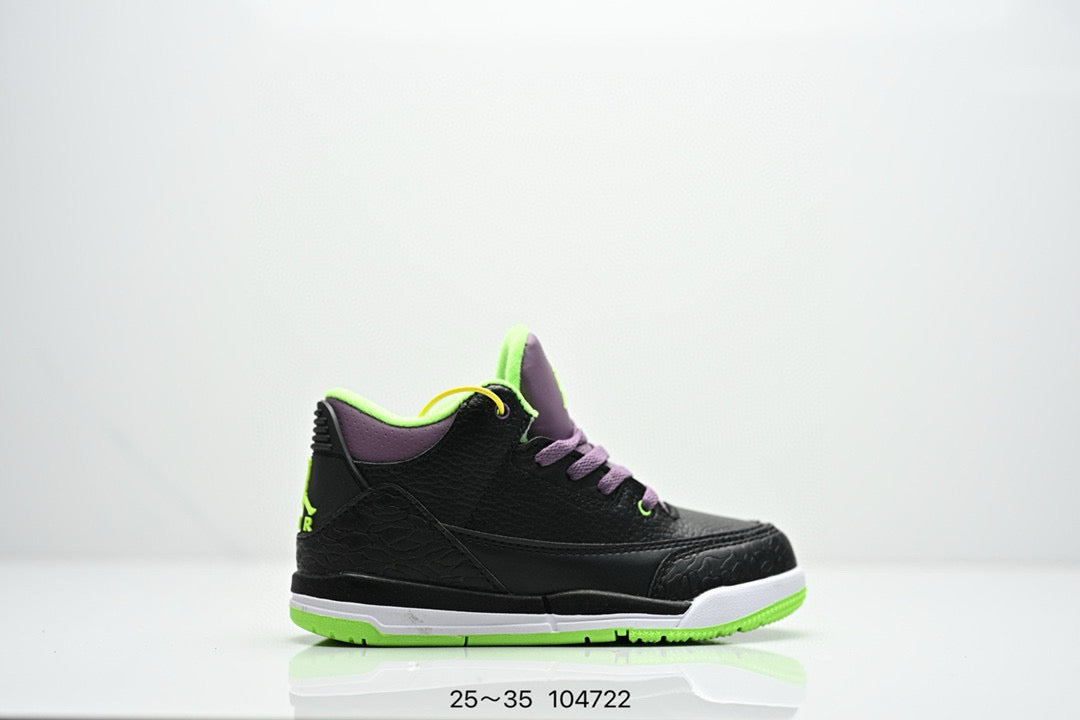 Joe 3"black, purple, yellow"