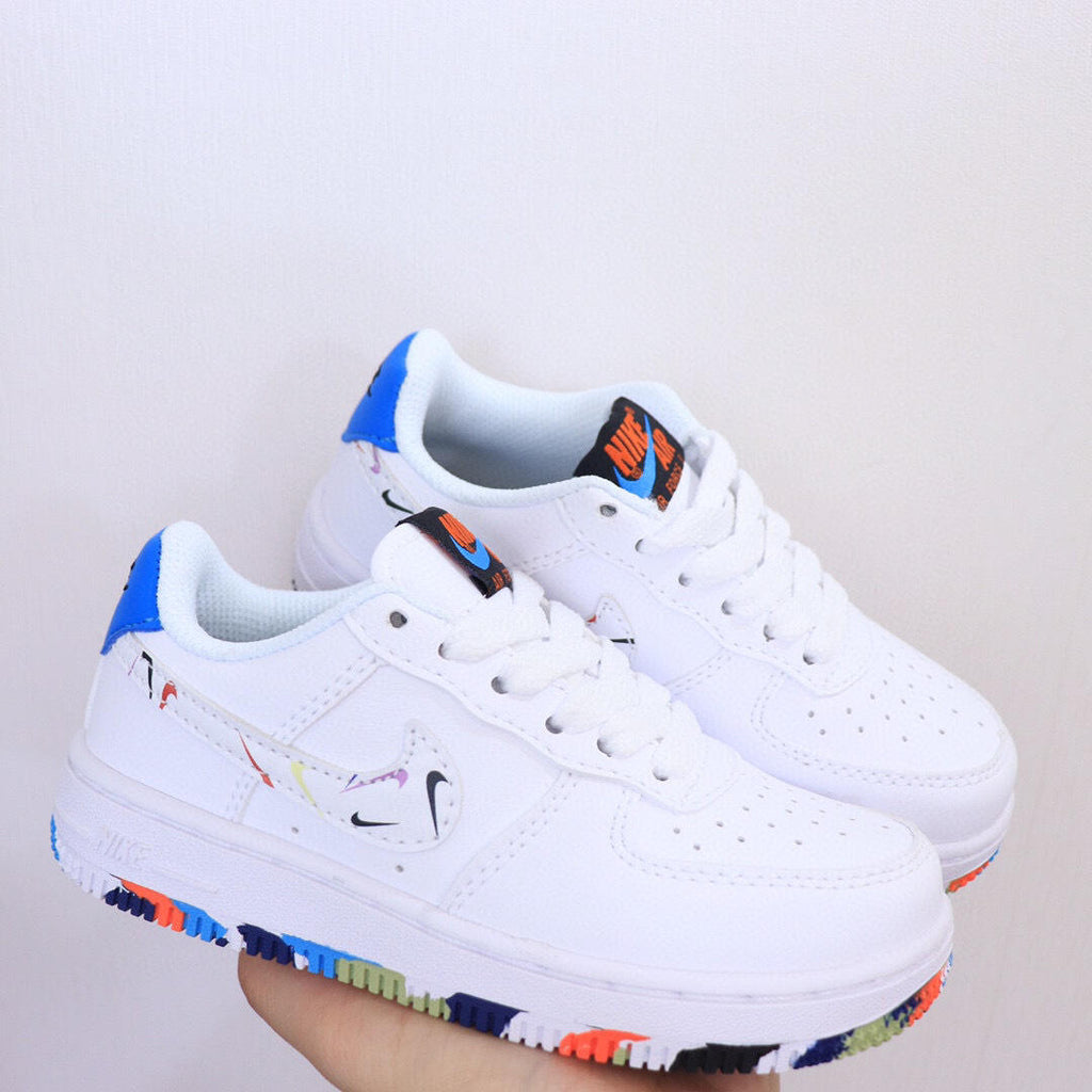 Air Force low-top lace-up sneakers" white"