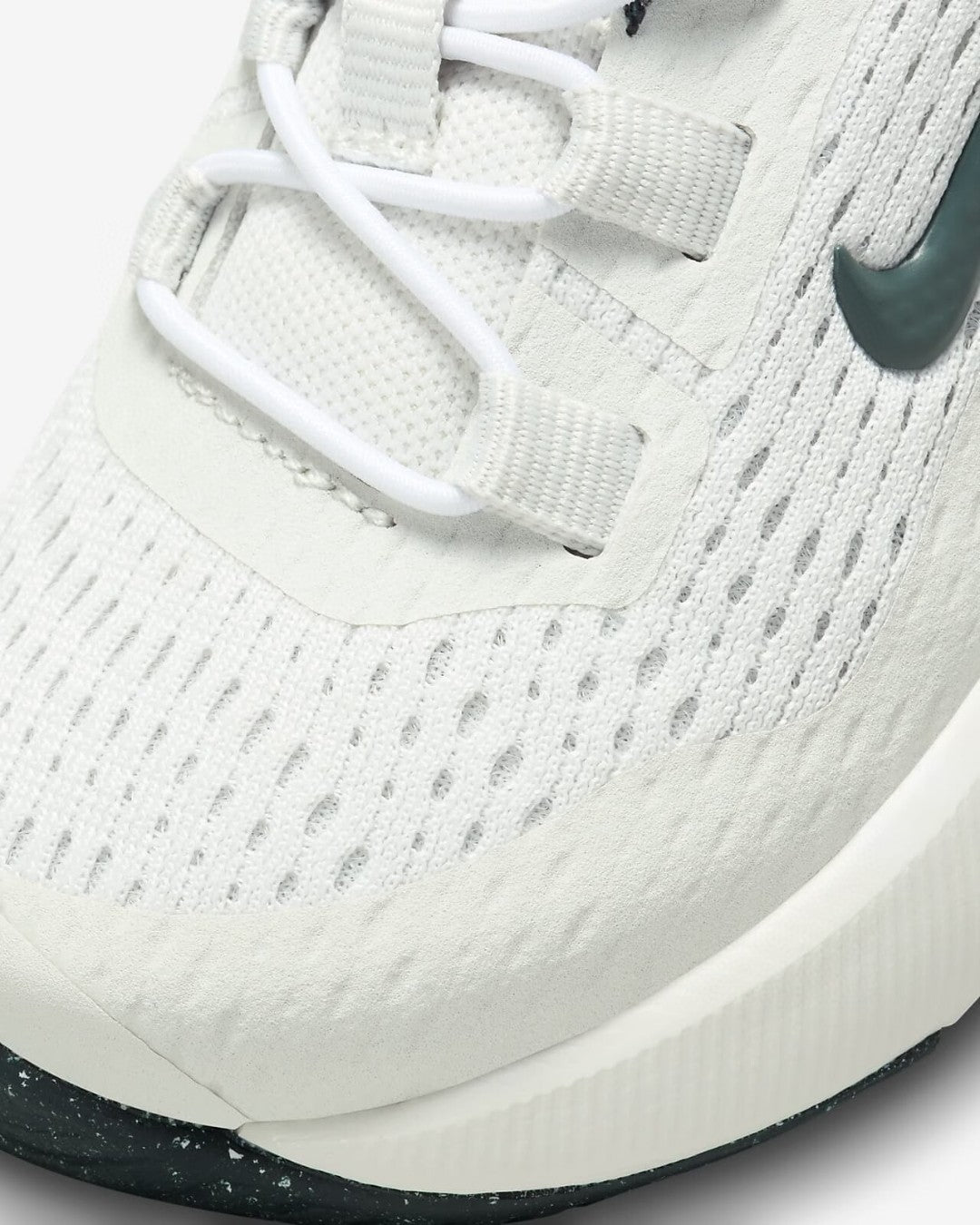 Nike 270 third generation elastic band air cushion children's shoes" white, green"