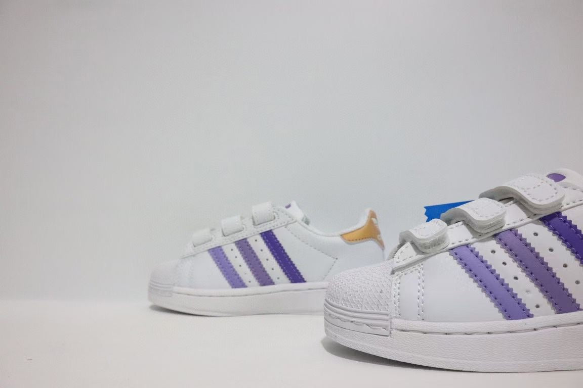 Adidas LEGO joint shell toe children's shoes" white, purple"