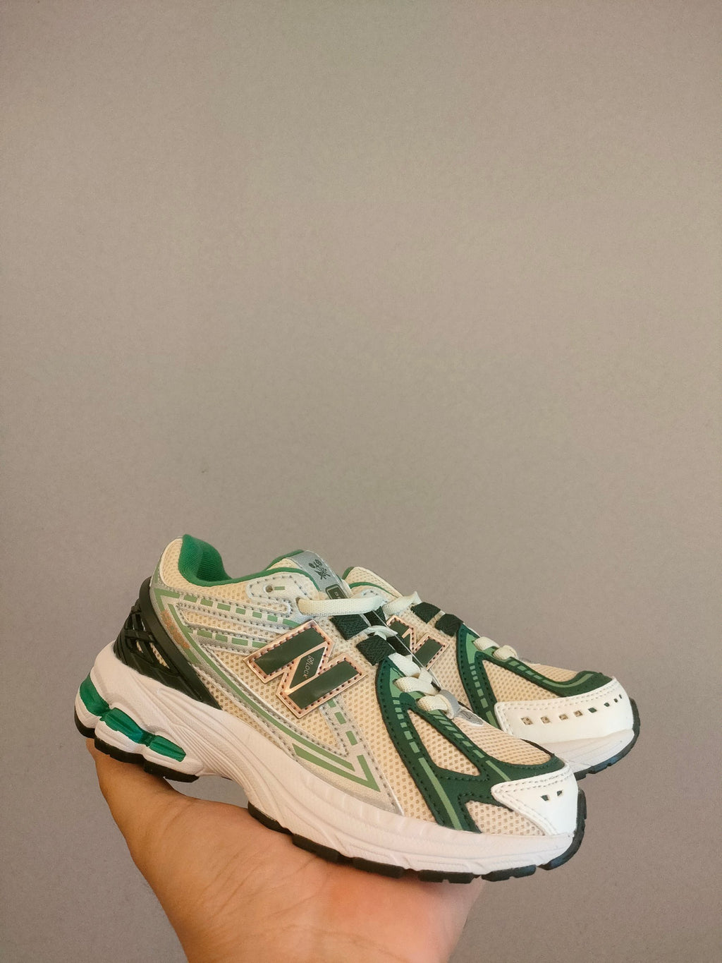 NB1906 parent-child sports shoes" white, green"