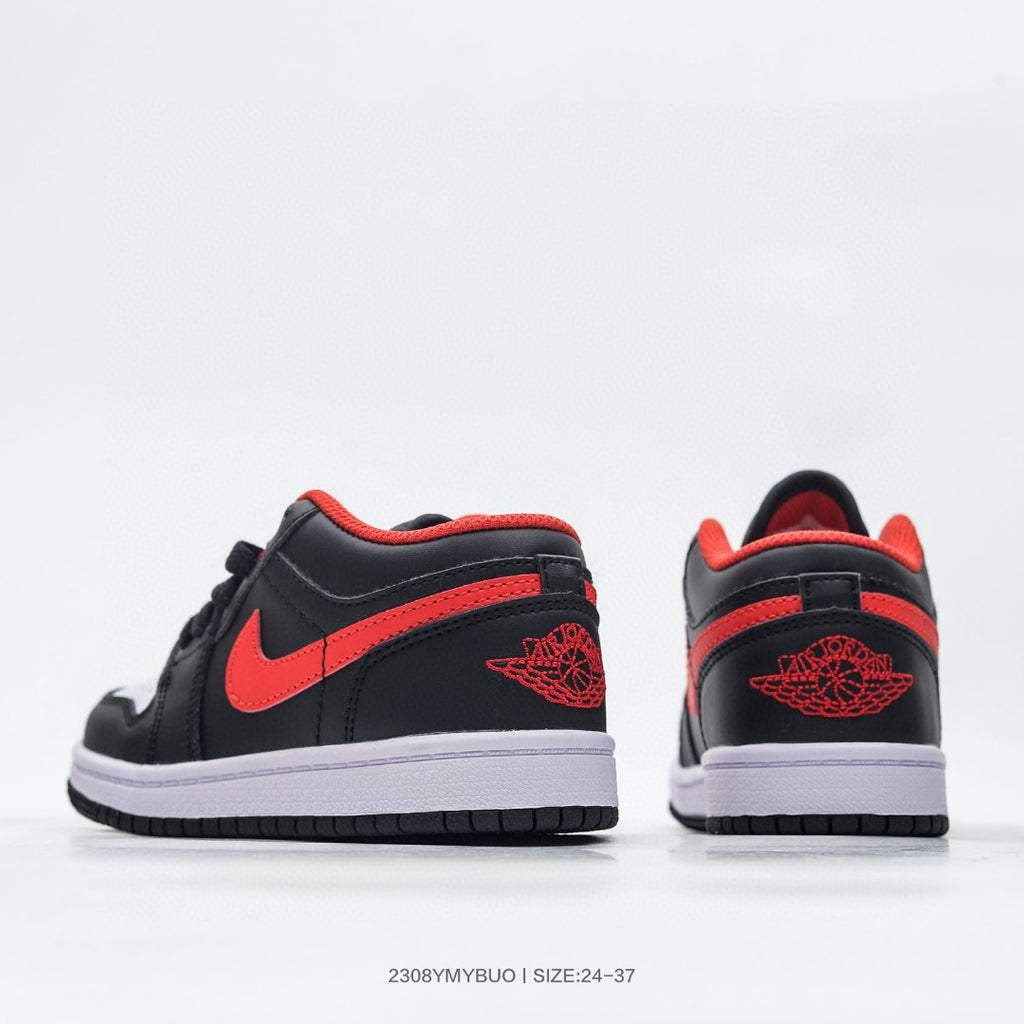 Joe 1 low-top children's shoes" black, red, white"
