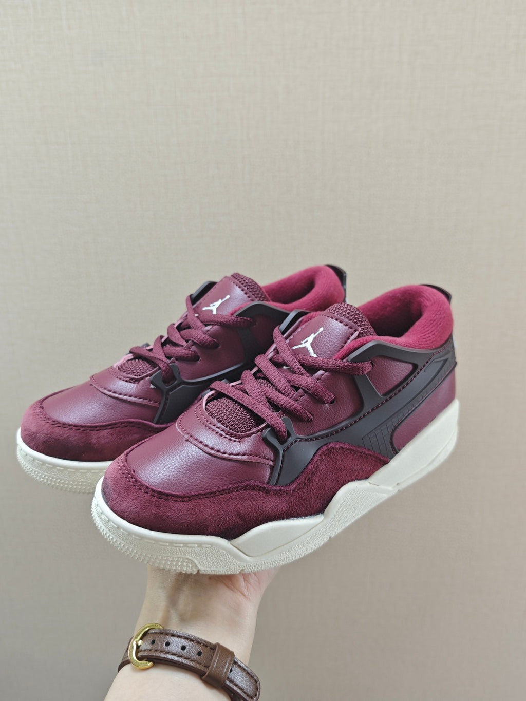 Jordan 4 Retro Sneakers " a deep burgundy"