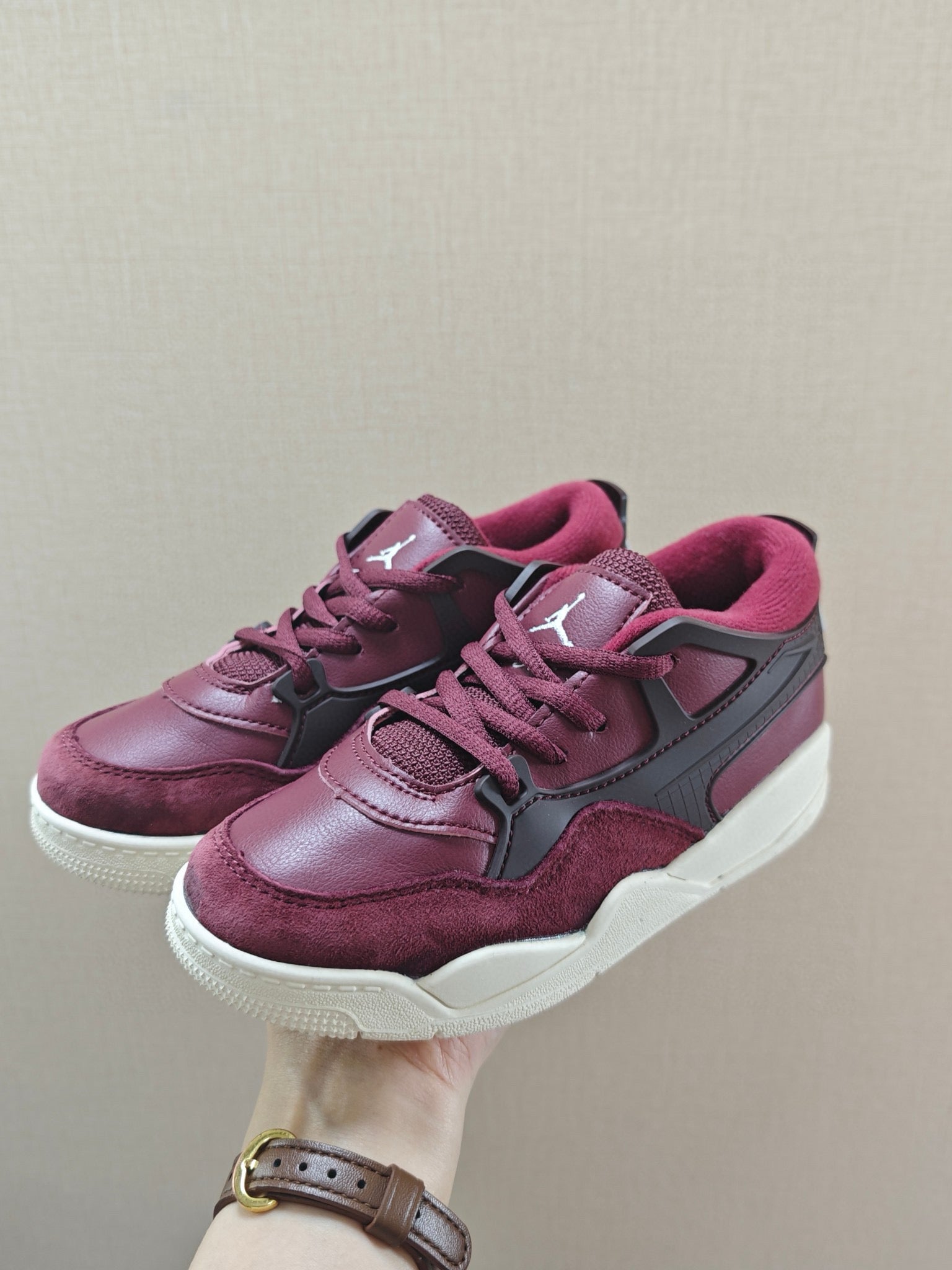 Jordan 4 Retro Sneakers " a deep burgundy"