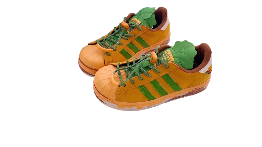 Adidas Shell Toe Joint Blue Rabbit & Carrot" Orange"