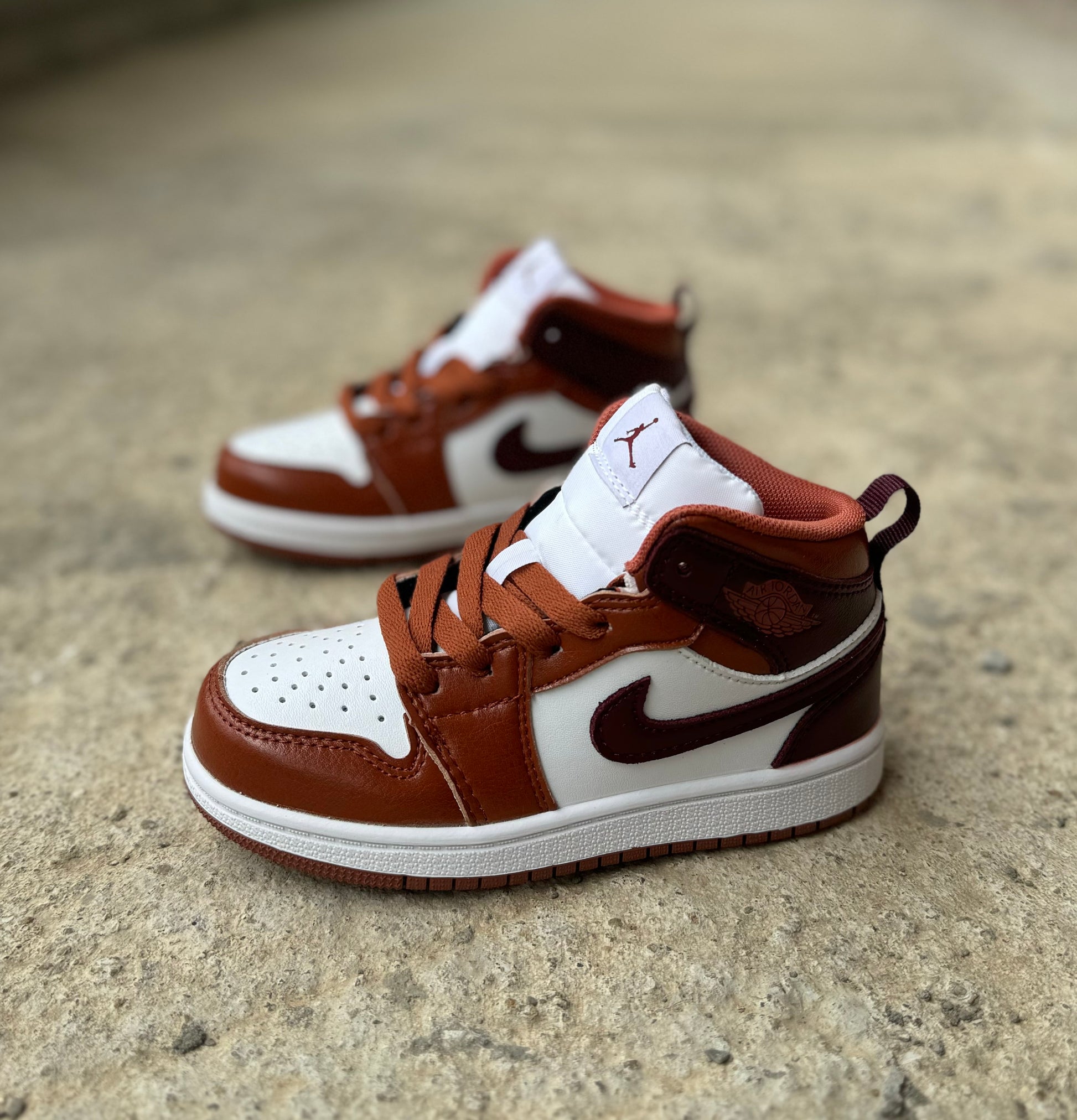 Joe 1 lace up" white, brown, burgundy"