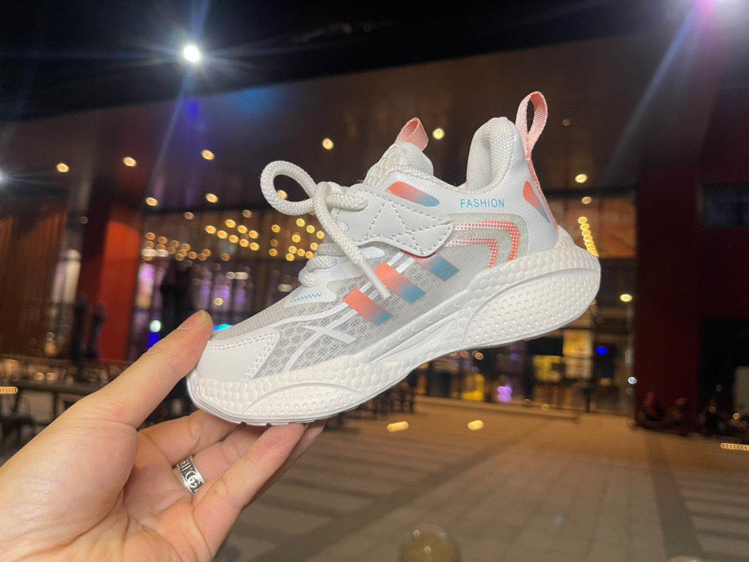 Adidas hollow running shoes " white"