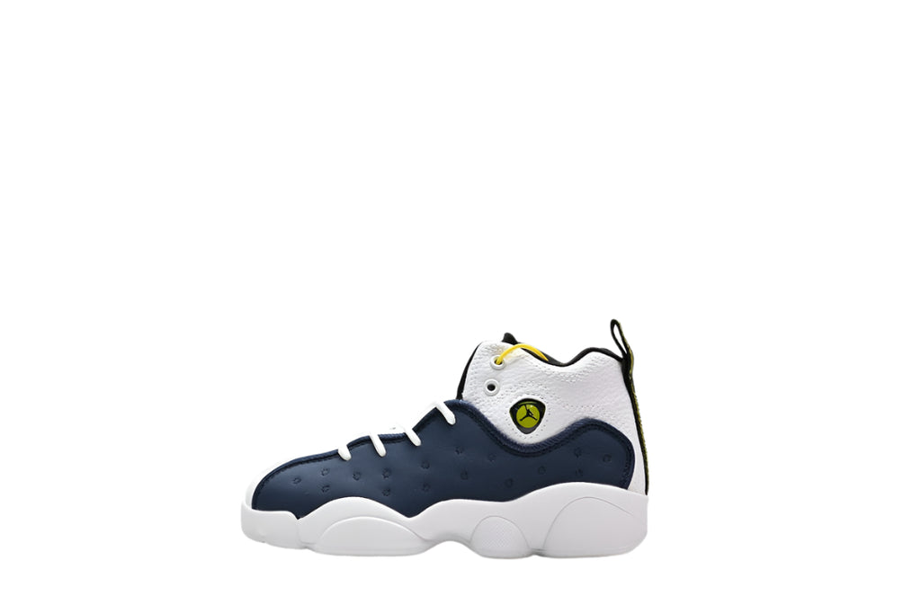 Jordan 13 children's shoes" dark blue, white"