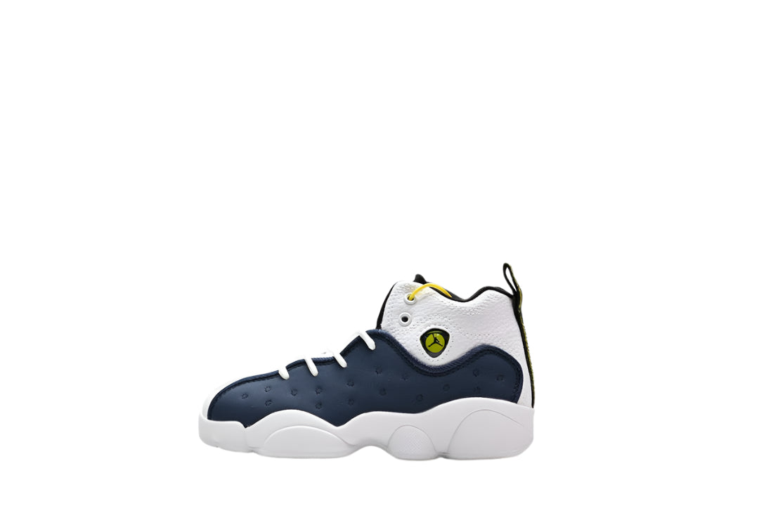 Jordan 13 children's shoes" dark blue, white"