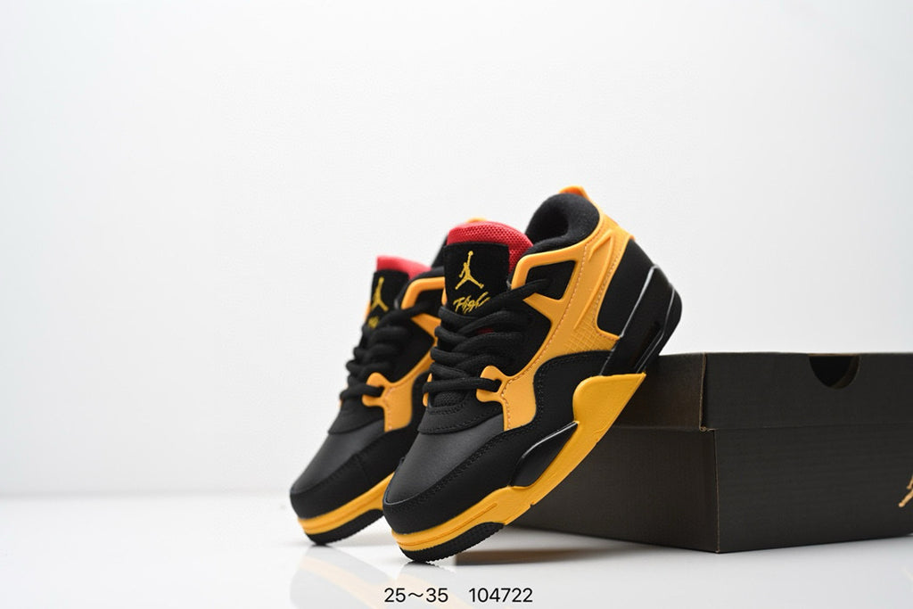 Jordan 4 low-top air cushion basketball shoes" yellow, black"