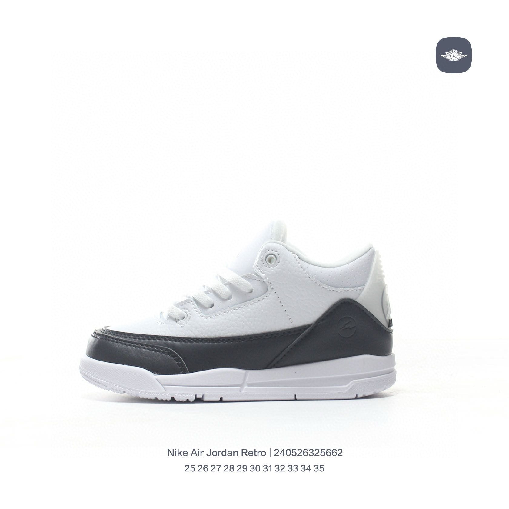 Joe 3" white, black"