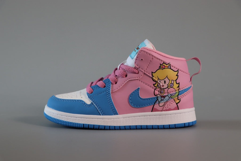 Jordan Air Jordan 1 Super Mario" blue, pink, white"