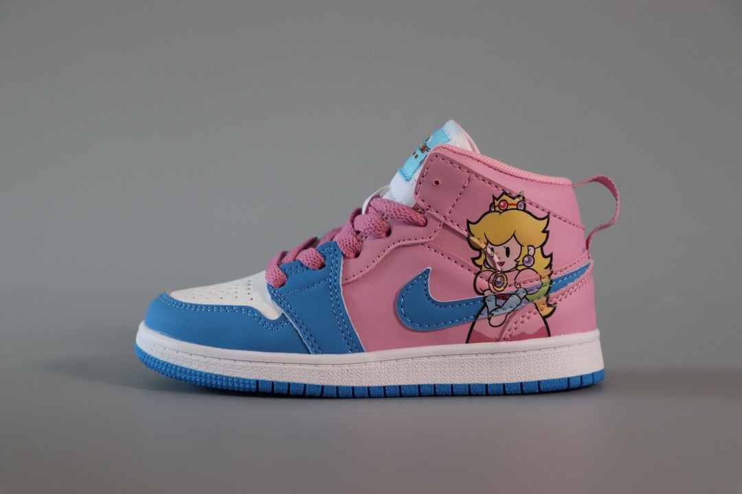 Jordan Air Jordan 1 Super Mario" blue, pink, white"