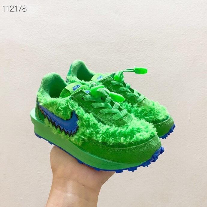 Nike Waffle Casual Jogging Shoes Deconstructed Double Hook" green"