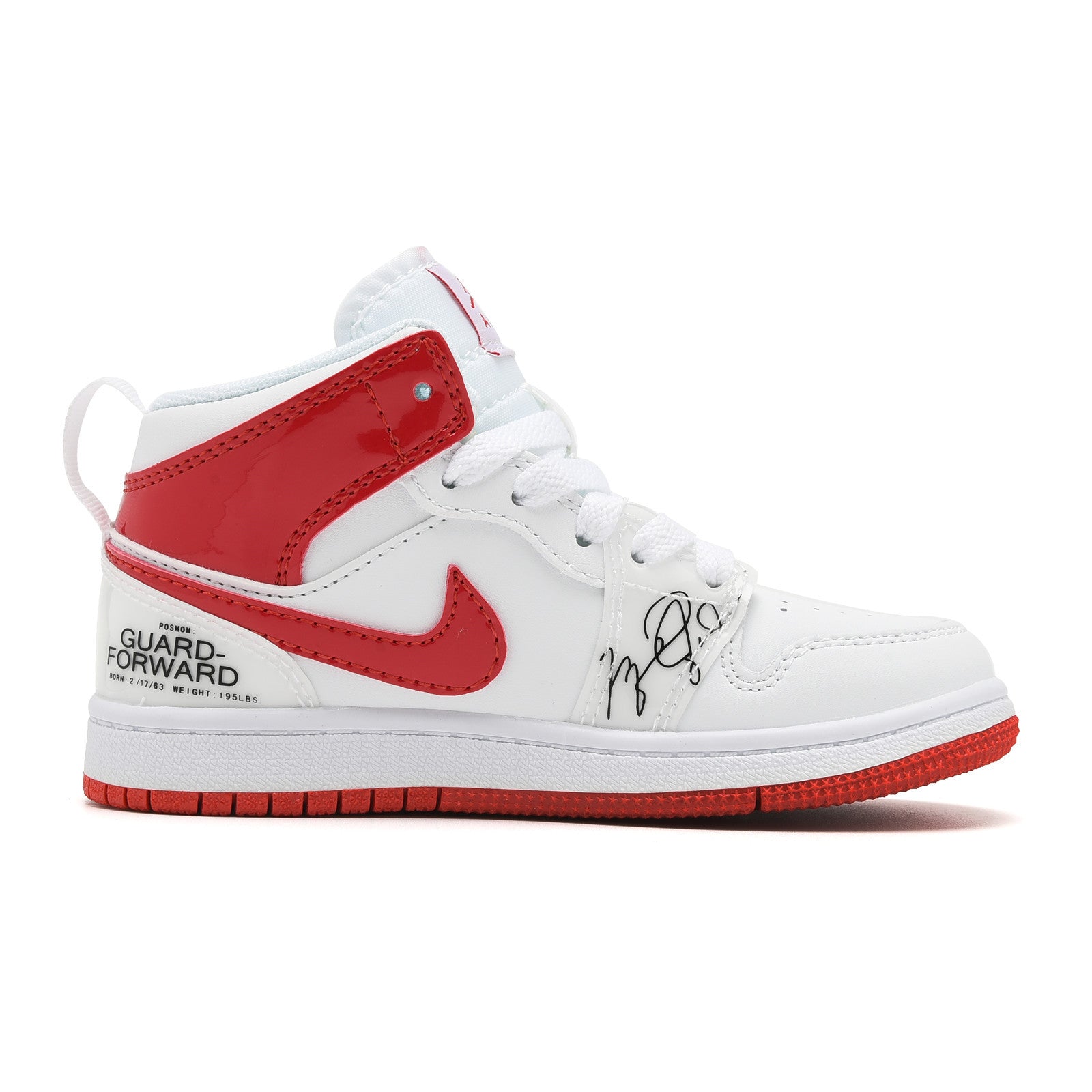 AJ-127" white, red"