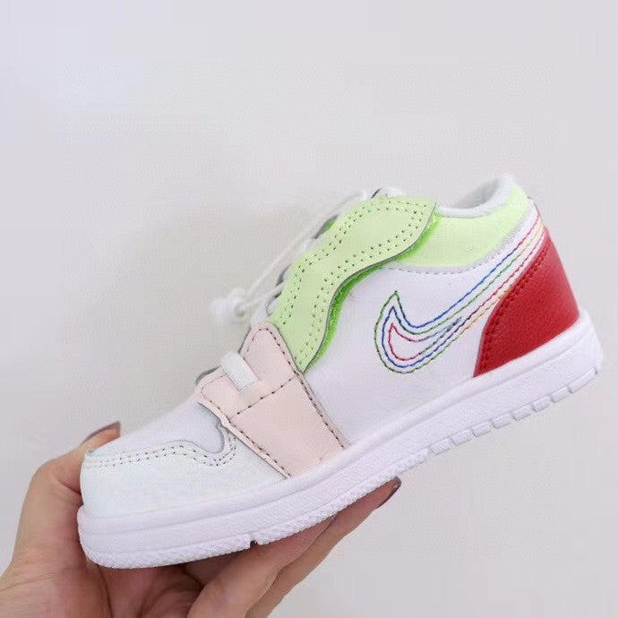 Jordan low top elastic band" white"