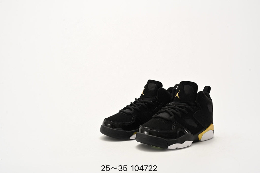 Jordan Fltclb91 series basketball shoes" black, gold"