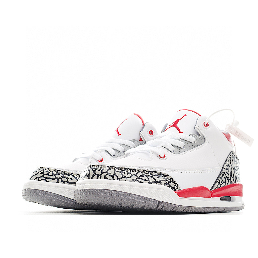 Joe 3 air cushion bottom children's shoes" white, red"