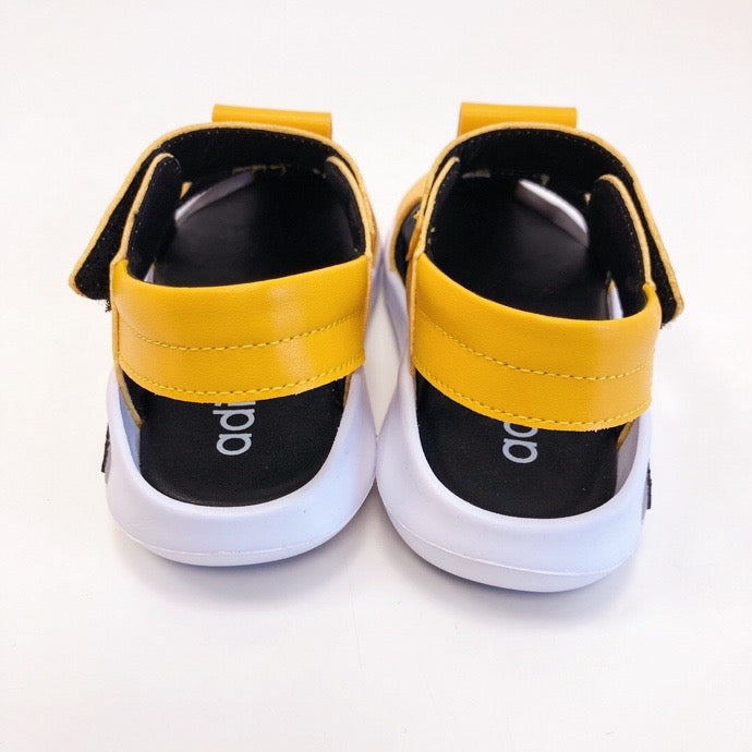 Adidas full leather bread head sandals" yellow"
