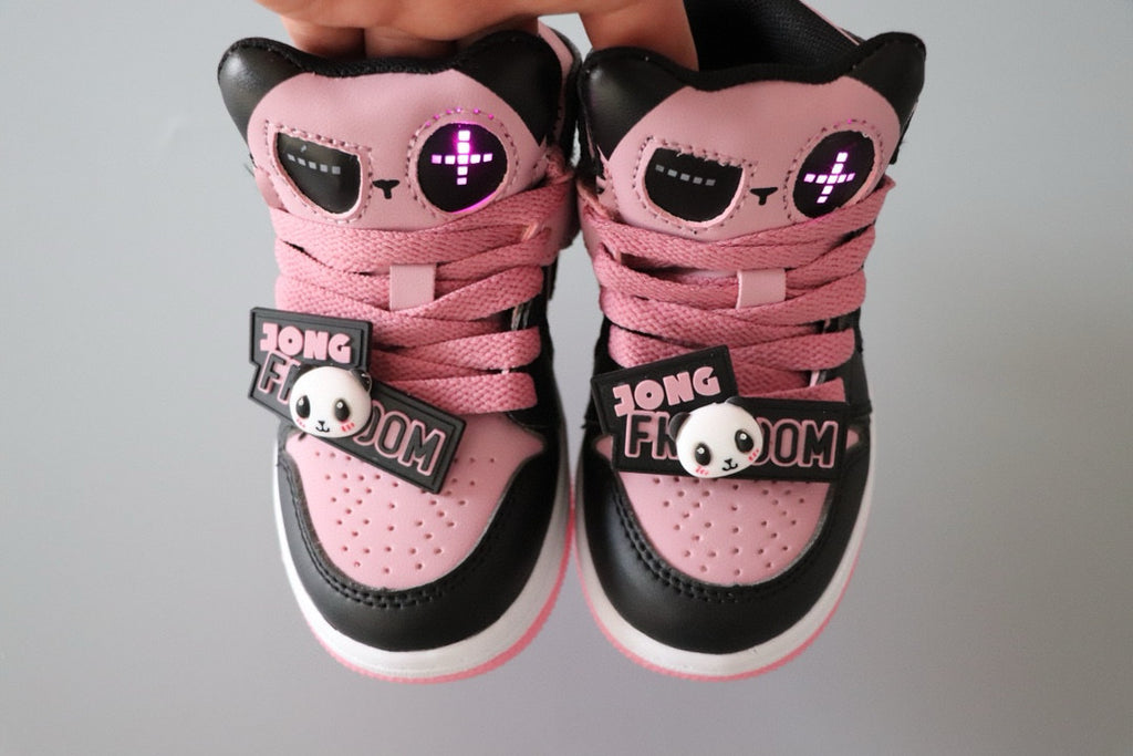 AJ Jordan Panda Light Shoes" black, pink"
