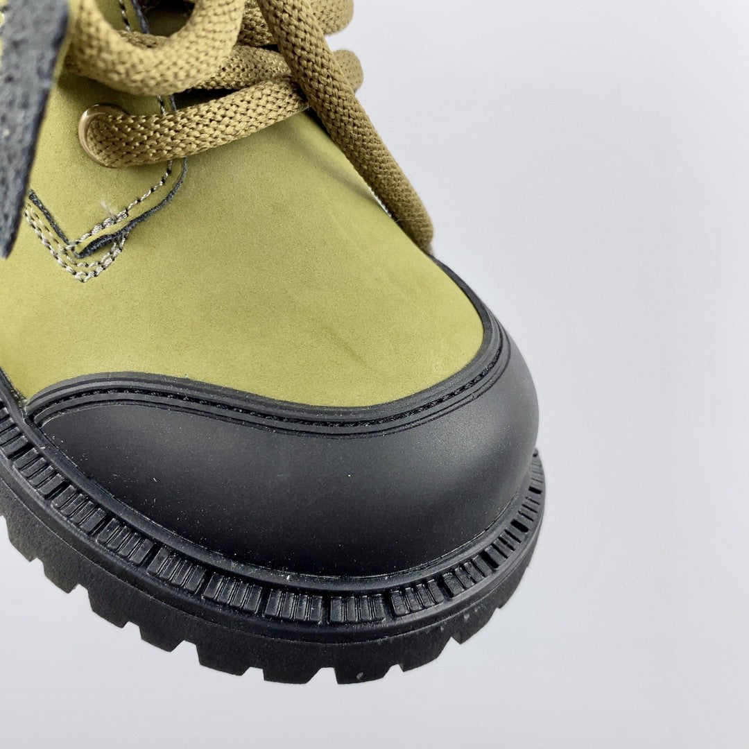 Timberland children's martin boots" olive green"