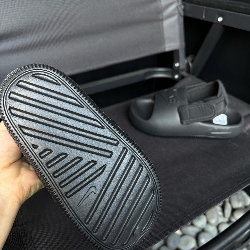 Nike open toe Velcro two-way sandals" black"