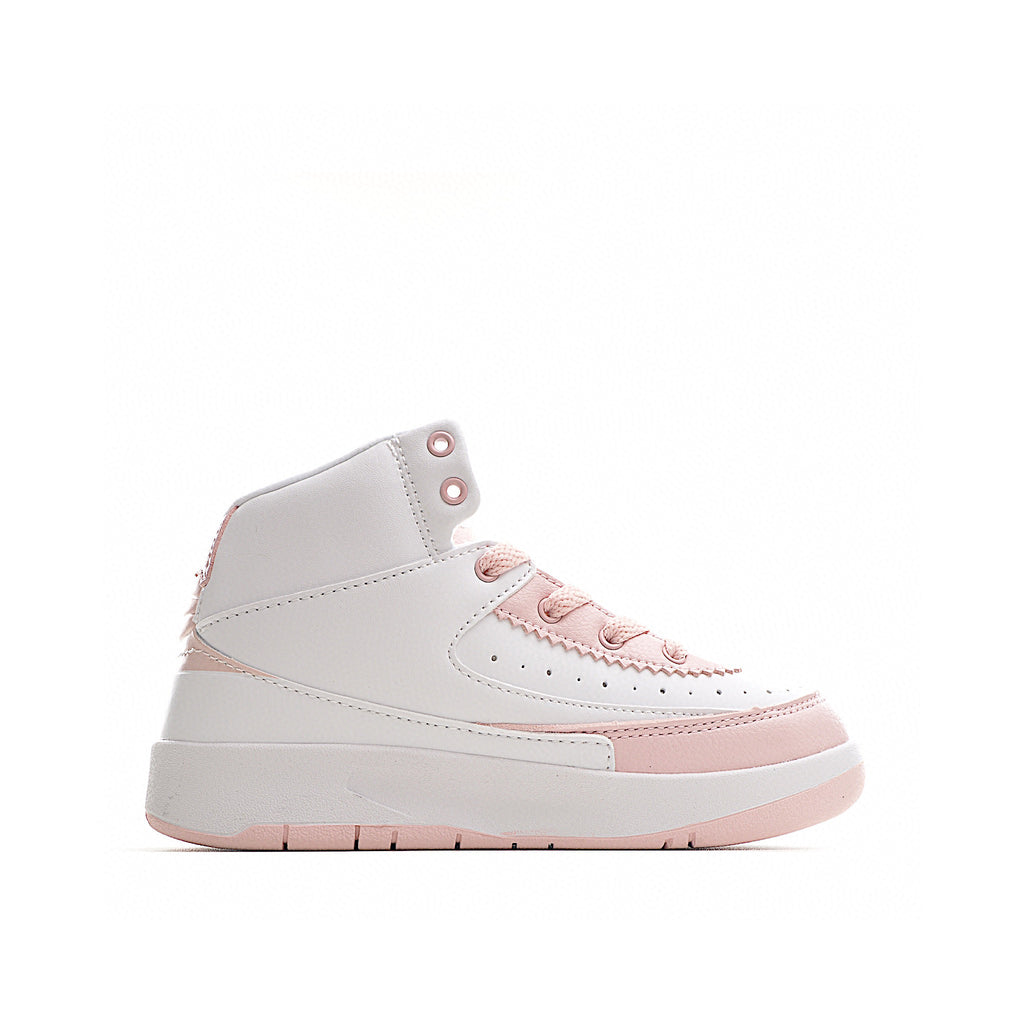 Jordan 2 retro running shoes for kids " white, pink"