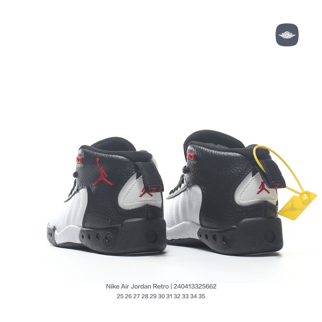 Jordan Retro-combat basketball shoes " black, white"