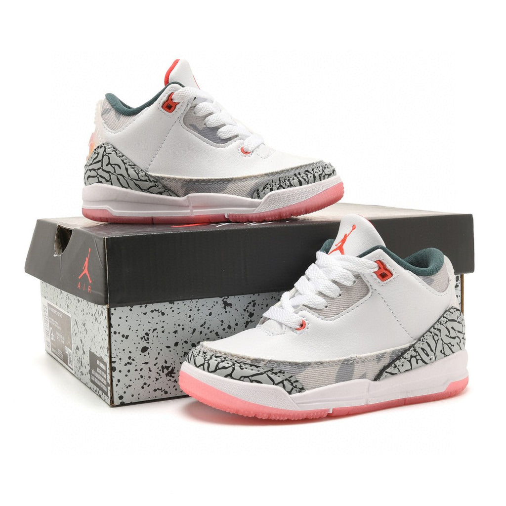 Jordan AJ3 children's shoes" white, pink"