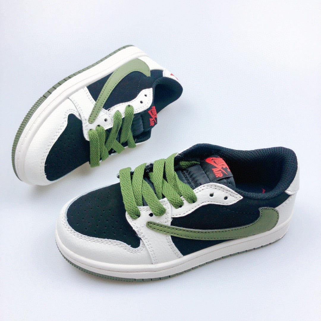 Jordan low-top reverse hook black warrior" Navy, green"