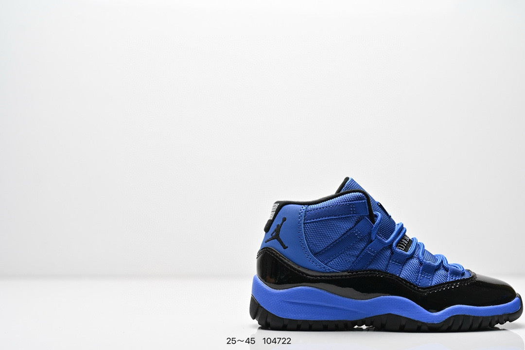 Joe 11 high-top high-quality children's shoes" basketball" blue"