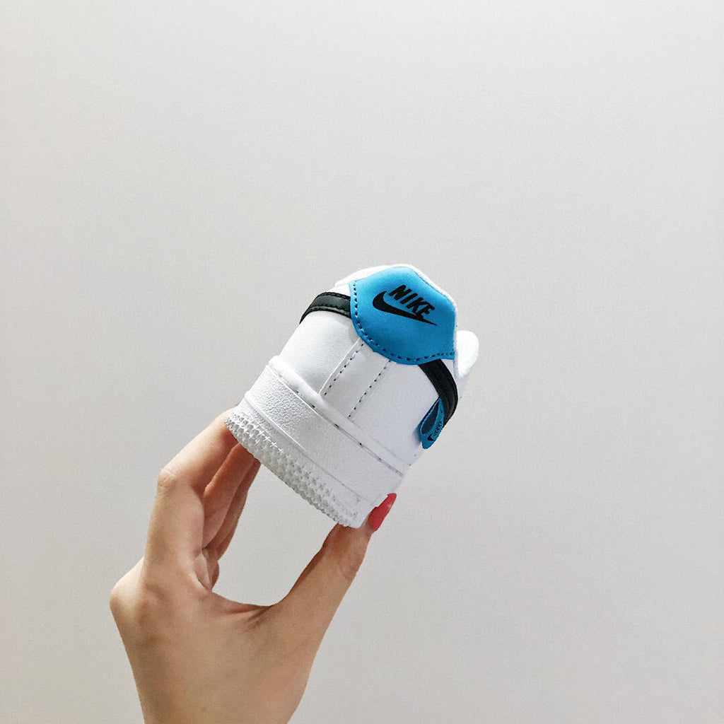 Air Force low-top lace-up sneakers" white"